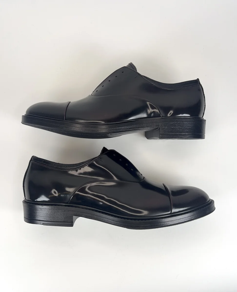 Scarpe francesina liceless in spazzolato bordeaux | PAWELKS