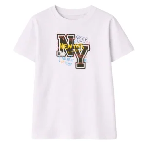 T-SHIRT BAMBINO CON STAMPA GRAFICA “NY”