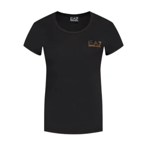 T-shirt Donna con logo borchie