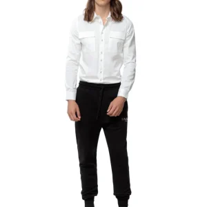 Pantalone Uomo con logo argento