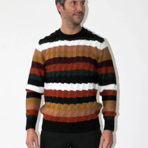 Maglia rigata multicolor
